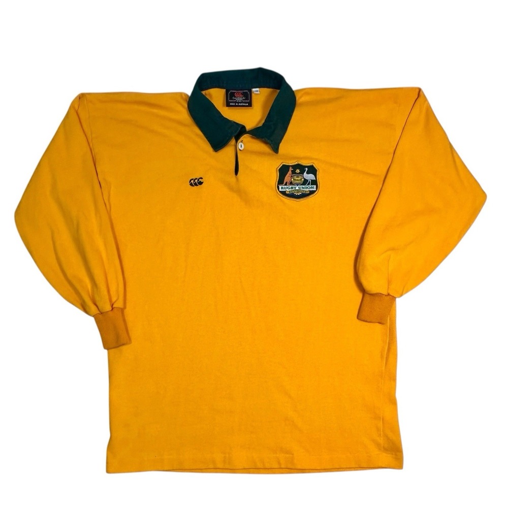 Vintage 1990 Canterbury Australia Wallabies National Rugby Union Team Jersey XL